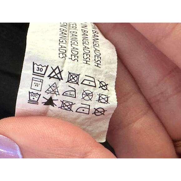 Zara black short sleeves V neck top size XS - Picture 5 of 14